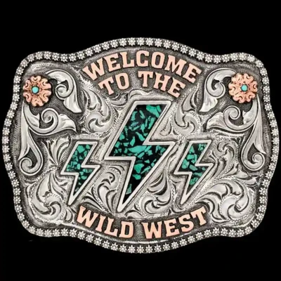 Wild West Belt Buckle (In Stock)